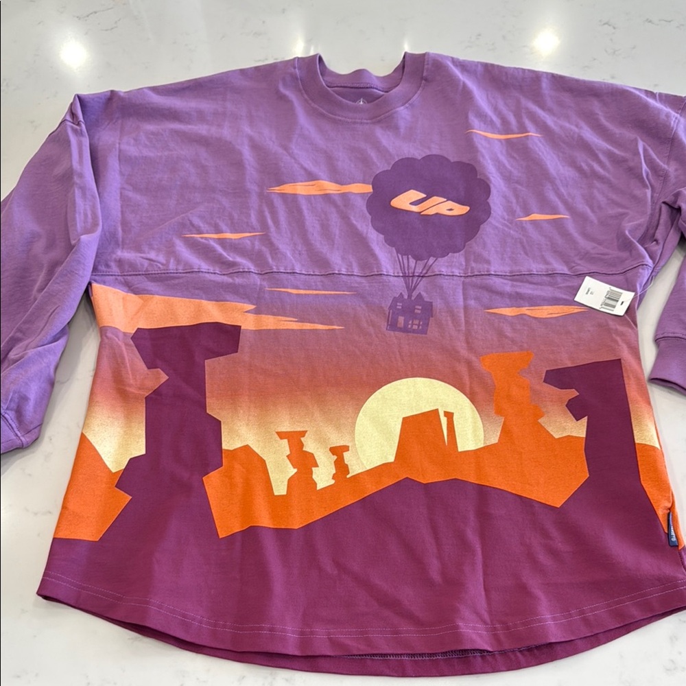 Disney Adult Purple and Orange 'Up' Shirt